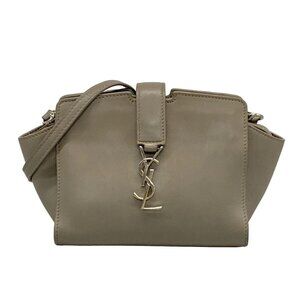 Auth SAINT LAURENT PARIS Toyka bus 452322 Gray Leather - Shoulder Bag